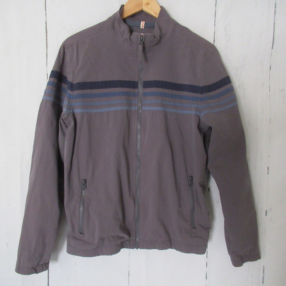 Marine Layer Jacket Mens M Gray Freeman Stretch Twill Windbreaker Preppy